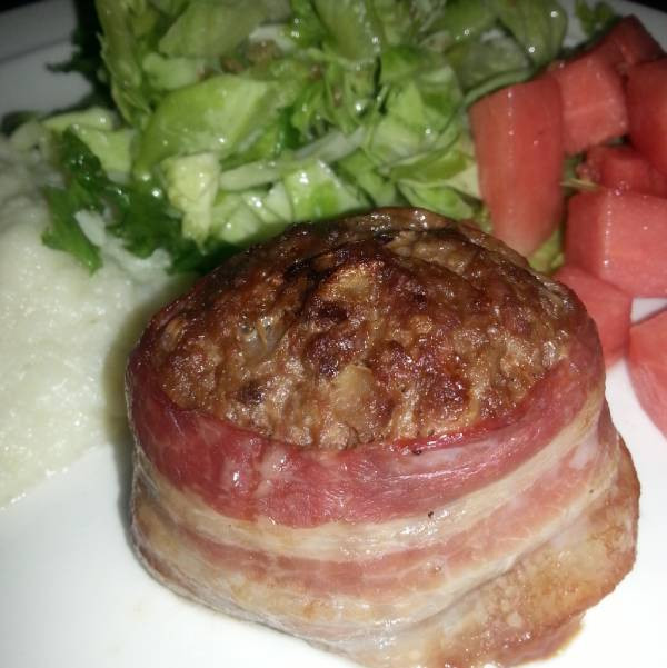 Baconlindade lammfärsbullar